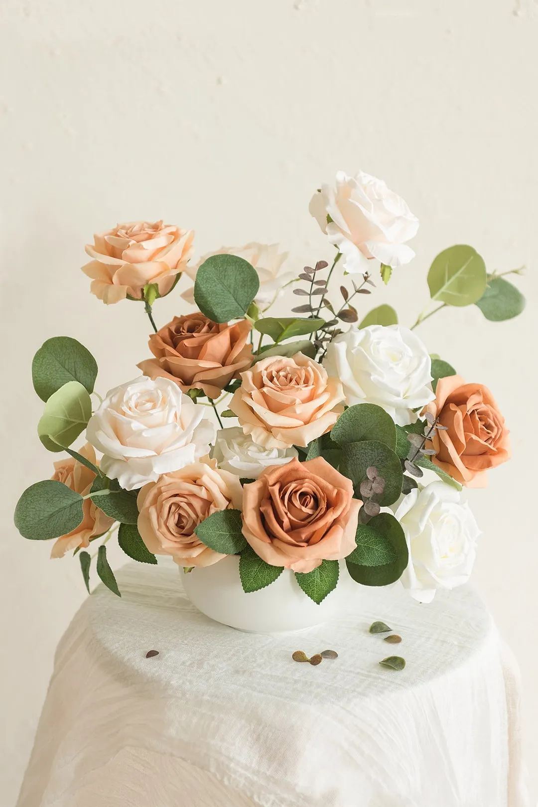 3.5" Silk Vendela Rose with Stem - 8 Styles