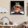 Vase d&rsquo;art-perceuse ronde peinture diamant-40*40cm
