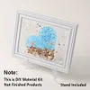 DIY Resin Beach Art Craft Kit with Frame, Resin Art Sea Glass Craft, Ocean Color Design, Materials for Adults Home Decor Desk Display, Ocean Themed DIY Kit Set and Creative Birthday Gift