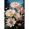 White Chrysanthemum-Paint by Numbers Acrylic Painting 30*40CM