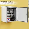 [US Local Warehouse] Electrical Junction Box IP55 Waterproof Metal Electrical Enclosure 24x24x28in with Fan-Vent Design Enclosure Steel Box for Electronics Services and Battery Accessories