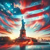 Independence Day Scenery-11CT Stamped Cross Stitch 40*40cm/15.75*15.75in