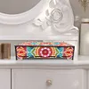 Wood Mandala Diamond Painting Jewelry Storage Box for Necklaces Earrings Rings