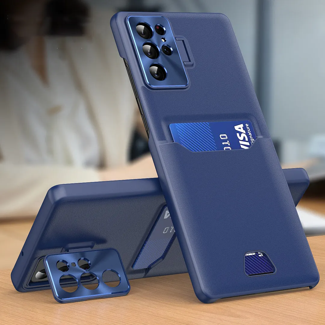 Samsung Card Slot Metal Bracket Phone Case