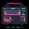 Cyberpunk Cyberpunk Theme 172-Key Full Set of PC Fully Transparent Keycaps Original Height