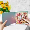 6Pcs Diamond Painting Greeting Card Heart Diamond Handmade Card for Friends