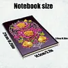 (US Local)50-Page A5 Flower Diamond Painting Notebook for Adult Holiday Birthday Gift