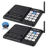 2Pcs Intercoms Wireless 2000m Long Range Room to Room Intercom System with Group Call & Monitor Function for House Business Office Elderly