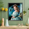 (US Local)Princess 5D DIY Full Round Drill Big Size Diamond Painting Kit Home Decor 40x50cm
