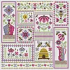 (Counted/Stamped) Bees In The Garden-14CT Cross Stitch 33*33cm/12.99*12.99in