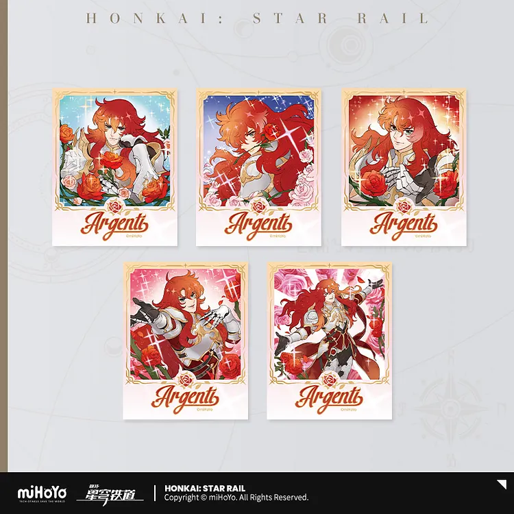 Pure Beauty Furious Argenti Series Film Card Set [Original Honkai Official Merchandise]