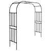 [US Local Warehouse] 7.87ft Garden Arch Trellis for Climbing Plants Metal Arch Frame Pumpkin Archway Outdoor Garden Arbors and Arches for Halloween Christmas Birthday Party Baby Shower Decoration (300x240x50cm)