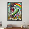 Diamond Painting -5D Full Round Drill Skulls and Rainbows(40x50cm)