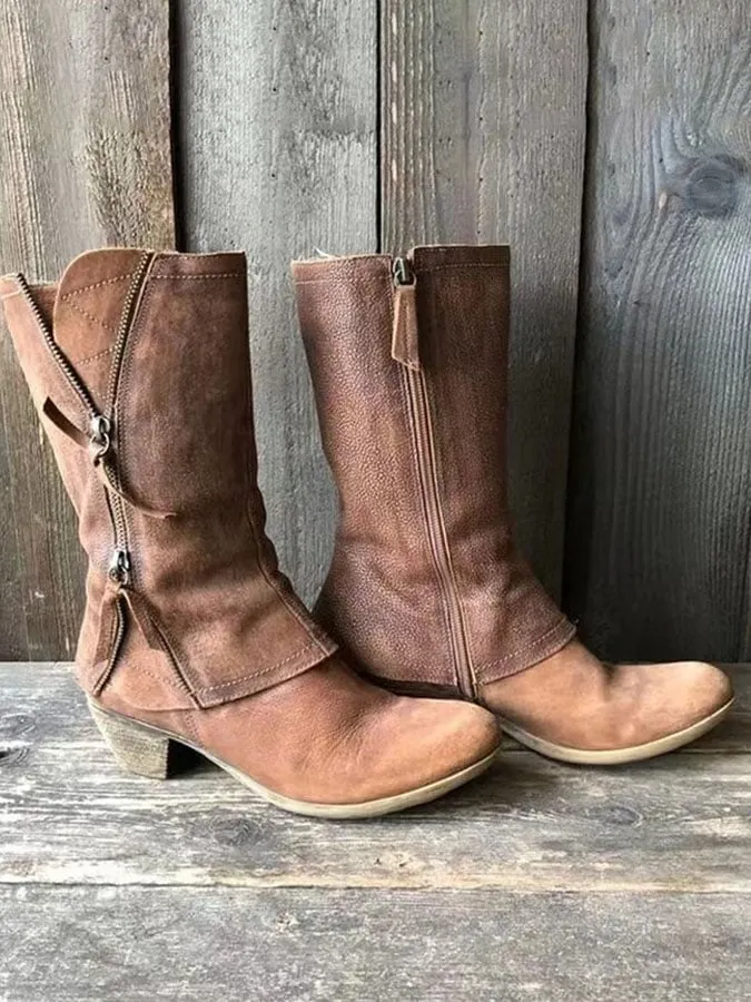 Vintage Zip Boots-0520