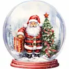 5D DIY Full Round Drill Diamond Painting Santa Claus Crystal Ball Home Decor