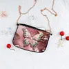 (US Local)Special Shape Butterfly 5D DIY Diamond Painting Clutch Bag for Women Girls