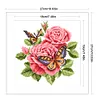 Butterfly - Partial Embroidery 9CT Stamped Cross Stitch Bead Embroidery - 27*27CM