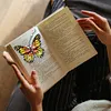 8Pcs Butterfly Diamond Painting Bookmarks Acrylic DIY Diamond Art Bookmarks Kits