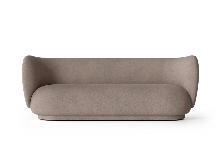Rico Sofa 3 - Brushed - Warm Grey
