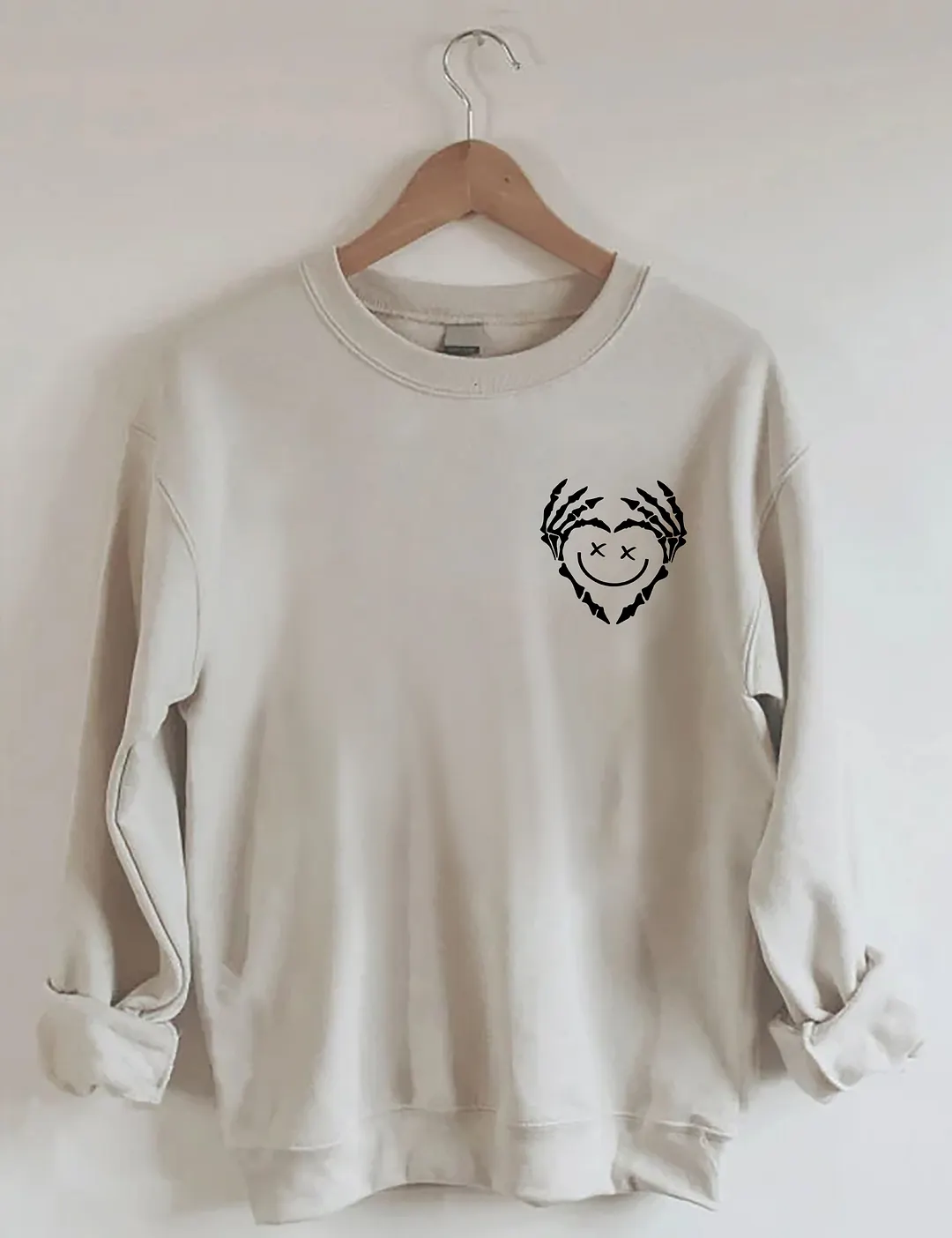 Stay Positive With Skeleton Sweatshirt