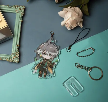 Genshin Toys Alhaitham Keychain or Acrylic Stand Figure