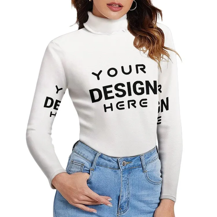 Personalized Design Women's Collared Sweater Full Print