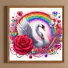 >SALE<5D DIY Full Round Drill Diamond Painting Swan Kit Home Art Decoration 30x30cm
