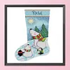 Christmas Socks-11CT Stamped Cross Stitch 40*40cm