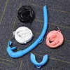 Silicone Snorkel Tube Diving Snorkel with Storage Case Flexible for Scuba Diving