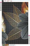 Black Gold Plant - Full Round Diamond Painting(90*45cm)