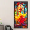 （Big Size)Dancing Girl Glass Painting-Paint by Numbers Acrylic Painting 40*80CM