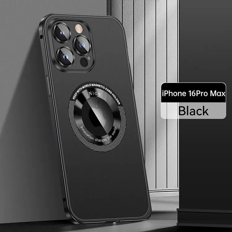 Metal Frame Magnetic Phone Case For iPhone