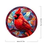 Cardinal Glass Painting-Paint by Numbers Acrylic Painting 40*40CM