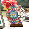 Diamond Painting Wooden Mandala Moon Perpetual Calendar
