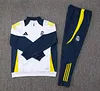 2024/2025 Real Madrid White Long Zipped Jacket Football Shirt 1:1 Thai Quality