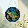 >SALE<Stained Glass Animal Diamond Drawing Hanging Ornament Turtle Window