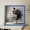 Piano Girl-11CT Stamped Cross Stitch 50*50cm/19.69*19.69in