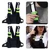 Reflective Vest Backpack Multi-Pocket Vest Bag Large Capacity Stylish Chest Bag