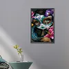 >SALE<5D DIY Full Round Drill Partial AB Diamond Painting Devil Mask Doll Decor45x65cm