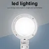 LED Folding Magnifier for Reading Portable Handheld Loupe Magnifying Glass for Cross Stitch