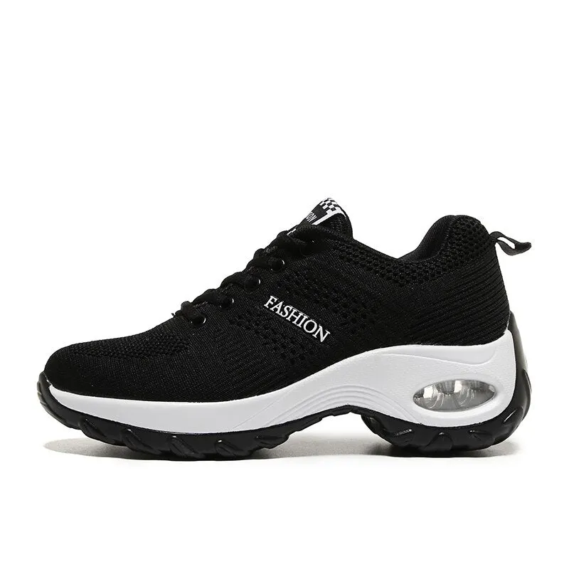 Women's Shoes Running Shoes Breathable Lightweight Comfortable Lace-up Antiskid Sports Light Ladies Sneakers Zapatos De Mujer