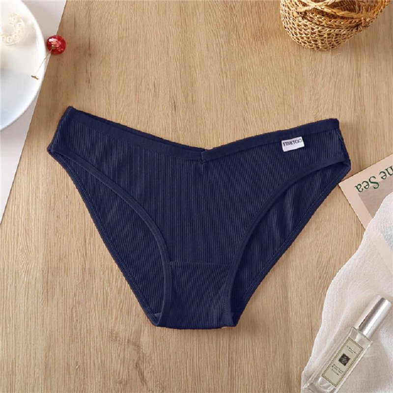 Billionm Women Cotton Panties Sexy V-Waist Briefs Soft Underwear Girl Panty Female Breathable Intimates Lingerie Large Size M-4XL