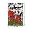 DIY Diamong Painting Double Sided Drills Garden Flags Outdoor Decor Holiday Garden Decorations Kit(Welcome Porch)
