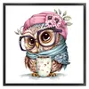 Owl - 18CT Stamped Cross Stitch 20*20cm/7.87*7.87in