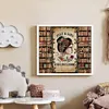 (US Local)Bookshelf Girl-14CT Stamped Cross Stitch Kit(50x45cm)