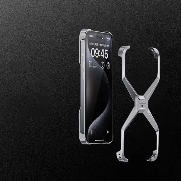 Full metal frameless iPhone protective case