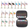 16Pcs Metal Spoon Spinner Fishing Lure Spoonbait Crankbaits for Bass Pike Trout