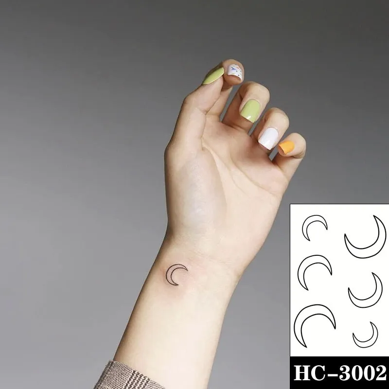 Holding Hands In Love Stickers Hand Heart Tattoo Body Art Makeup Waterproof Temporary Women and Men Fake Tatoo