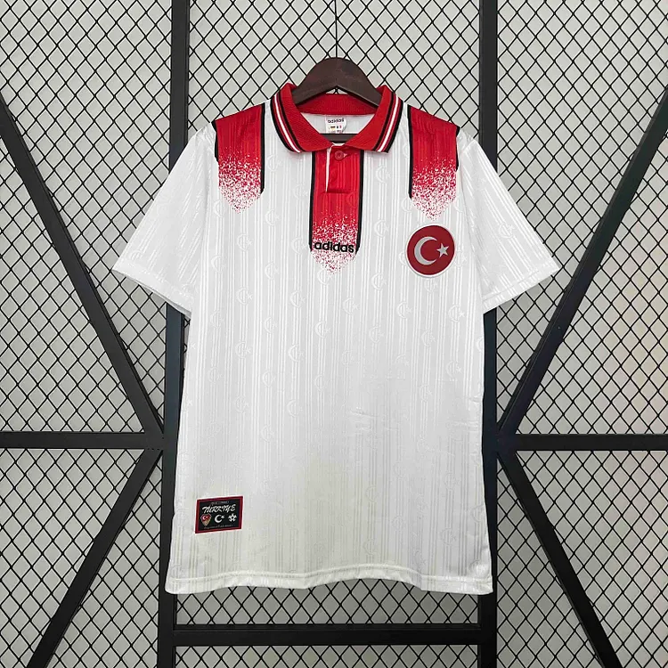 T&uuml;rkiye 1996 Euro Retro Away Jersey