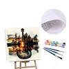 (US Local)Paint By Numbers Kit On Canvas DIY Oil Art Guitar Home Wall Decor40x40cm